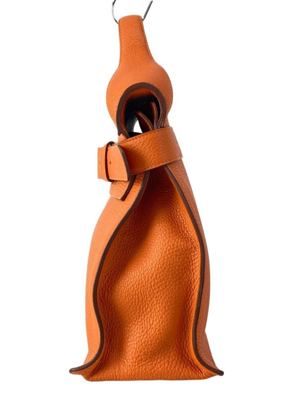 HERMES Etribelt Orange Togo Unclear Handbag - Picture 6 of 16